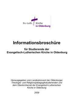Informationsbrosch&uuml;re - Landeskonvent Oldenburg