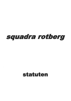 statuten - squadra rotberg