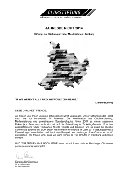JAHRESBERICHT 2014_word - Stiftung zur Stärkung privater