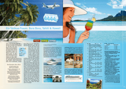 Ein S&uuml;dsee-Traum: Bora Bora, Tahiti & Hawaii - Hauser