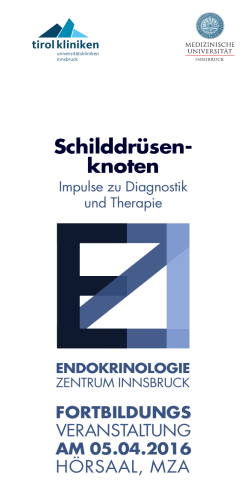 Schilddrüsen- knoten - Endokrinologie Zentrum Innsbruck