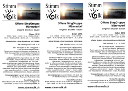 Offene SingGruppe M&auml;nnedorf www.stimmvolk.ch Offene