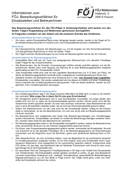 Merkblatt Bewerbungsverfahren