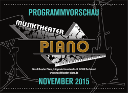 Programmheft November 2015