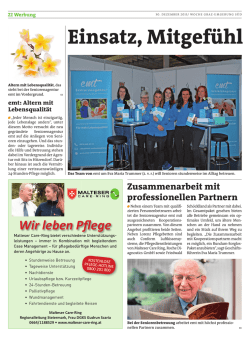 Einsatz, Mitgefühl und viel T - Malteser Care-Ring