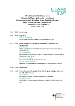 Tagungsprogramm zum