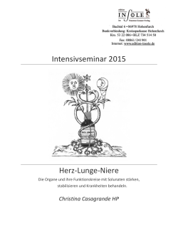 Intensivseminar 2015 Herz-Lunge-Niere