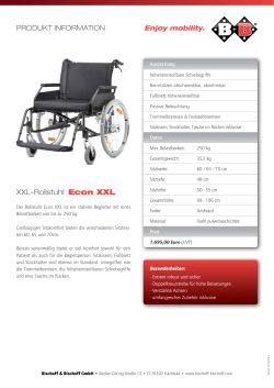XXL-Rollstuhl Econ XXL