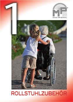 Katalog Rollstuhlzubehör  - MPB