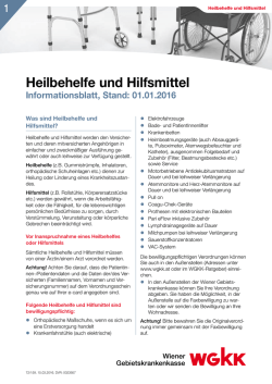 Heilbehelfe und Hilfsmittel - Wiener Gebietskrankenkasse