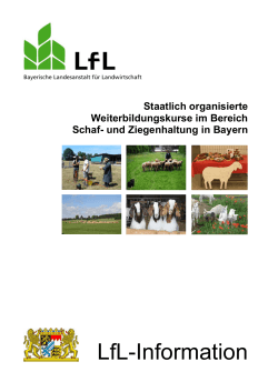 Staatlich organisierte Kurse im Bereich Schaf und Ziege