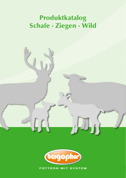 Produktkatalog Schafe · Ziegen · Wild