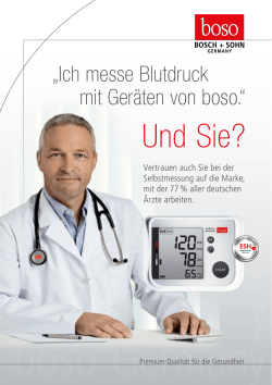 Infobroschüre Blutdruckmessgeräte für Patienten