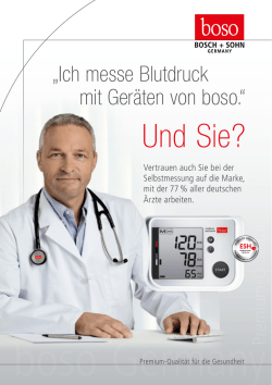 Infobrosch&uuml;re Blutdruckmessger&auml;te f&uuml;r Patienten