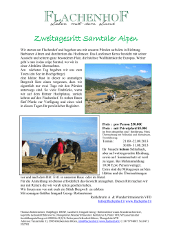 Zweitagesritt Sarntaler Alpen