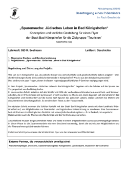 Spurensuche: Jüdisches Leben in Bad Königshofen