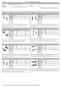 Trainingsplan 10WT Home Workout - 1