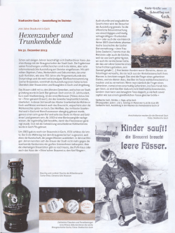 Hexenzauber und Trunkenbolde - Rhein-Maas