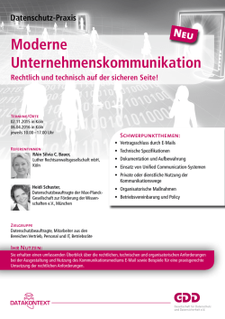 Moderne Unternehmenskommunikation