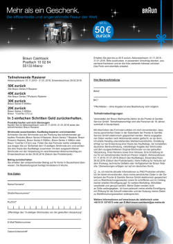 Download: Braun Teilnahmeformular/-bedingungen