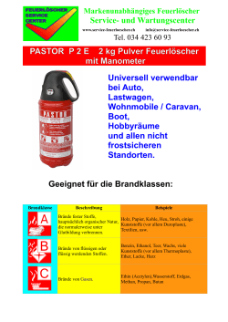 Datenblatt - Feuerlöscher Service Center