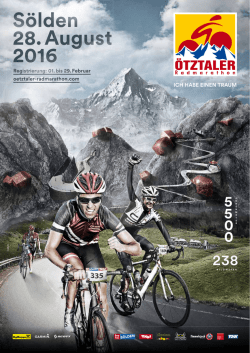 ICH HABE EINEN TRAUM - &Ouml;tztaler Radmarathon