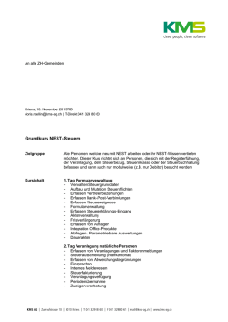 Grundkurs NEST-Steuern