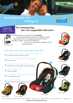 Kuschelgarantie von Anfang an