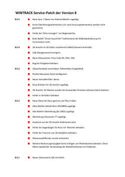 WINTRACK Service-Patch der Version 8
