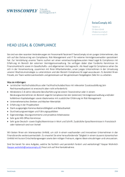 head legal & compliance