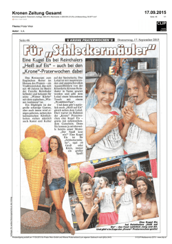 Hei&szlig; auf Eis" - auch bei den Krone