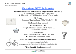 Wir benötigen BITTE - Vetschau/Spreewald