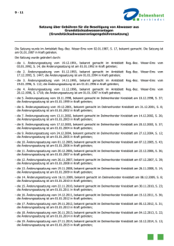 Grundst&uuml;cksabwasseranlagengeb&uuml;hrensatzung