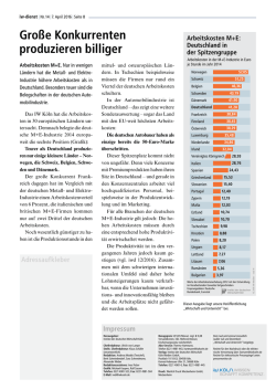 Gro&szlig;e Konkurrenten produzieren billiger