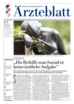 Ausgabe herunterladen - Ärztekammer Schleswig