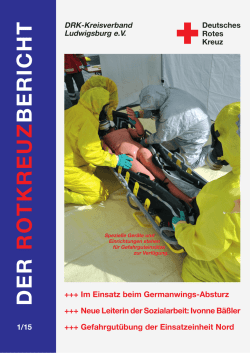 Ausgabe 01/2015 - DRK-Kreisverband Ludwigsburg e.V.