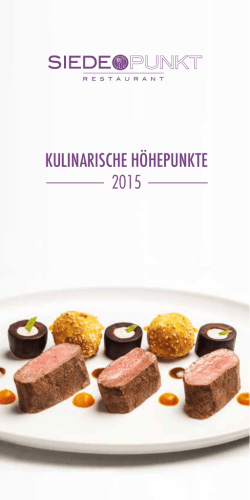 kulinarische höhepunkte 2015