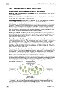 14.6 Suchanfragen effektiv formulieren