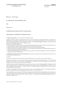 Hinterlegung von Nachl&auml;ssen bei unbekannten Erben