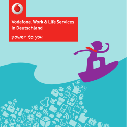 Vodafone. Work & Life Services in Deutschland