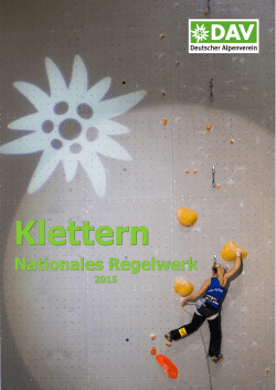 Nationales Regelwerk Klettern 2015