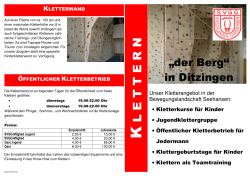 Klettern 2015-04-23 Flyer - SVGG Hirschlanden