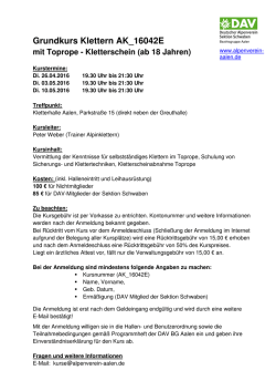 Grundkurs Klettern AK_16042E