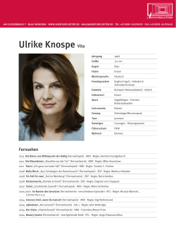 Ulrike Knospe Vita