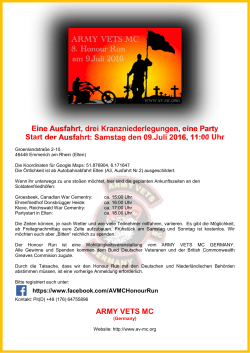 Eine Ausfahrt, drei Kranzniederlegungen, eine Party
