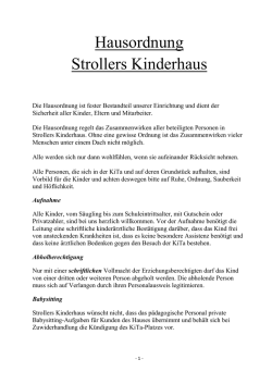 Hausordnung - Strollers.de