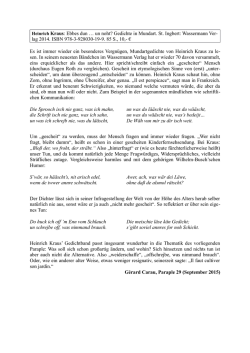 Heinrich Kraus: Ebbes dun &hellip; un noht? Gedichte in Mundart. St