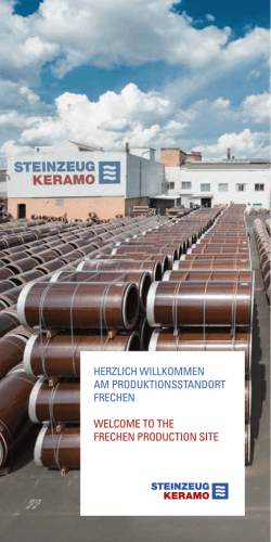 herzlich willkommen am produktionsstandort frechen welcome to the