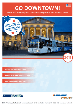 Go downtown! - ESWE Verkehr