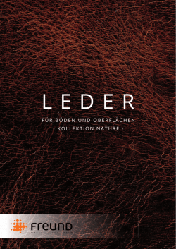 FÜR BÖDEN UND OBERFLÄCHEN - KOLLEKTION NATURE -